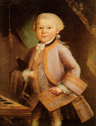 Mozart als 7 anys: probably by Pietro Antonio Lorenzoni, Salzburg, 1763